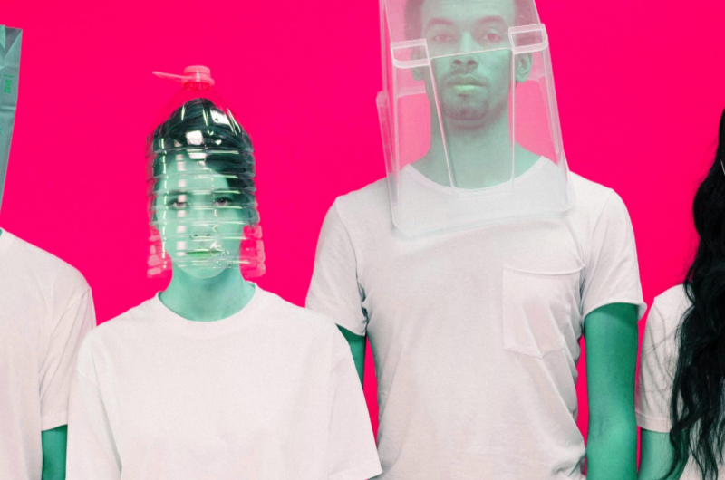 4 people with head masks